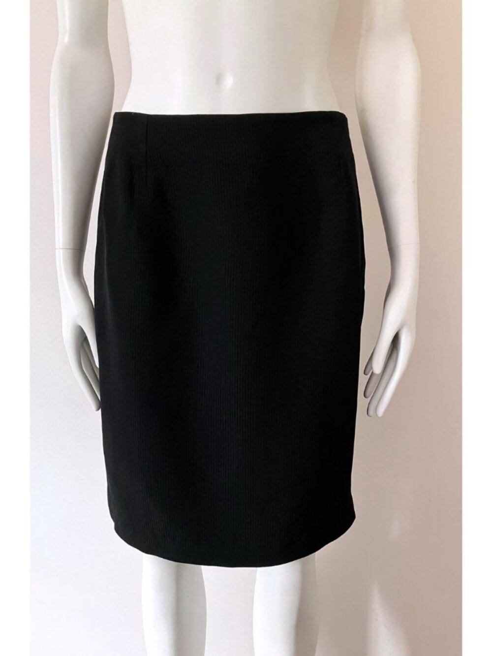 Fendi Vintage Knee Length Pencil Skirt Black Size IT 44/ US 8